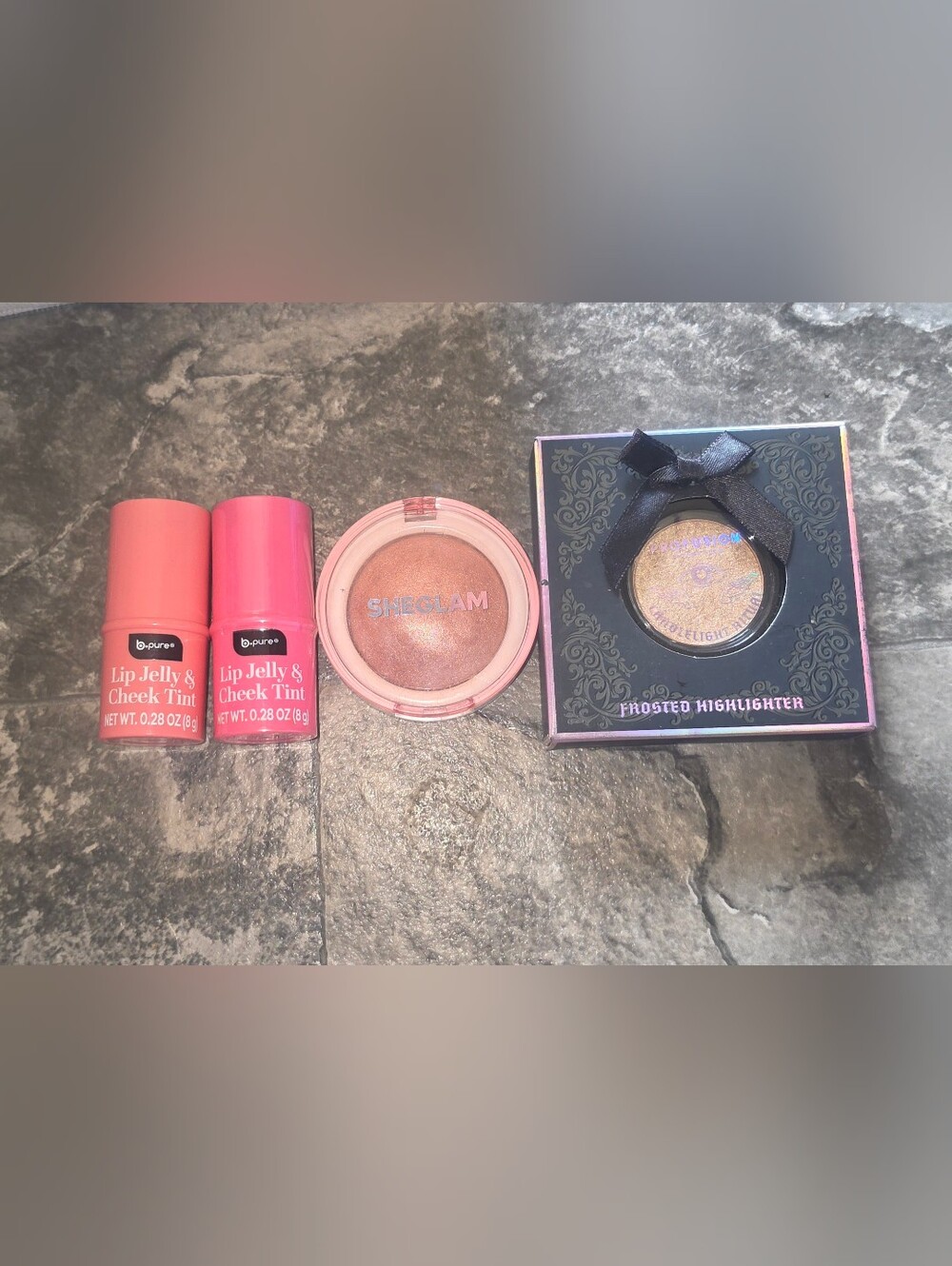 Makeup Bundle-Profusion Highlight, SheGlam Highlight + B Pure Jelly Tints